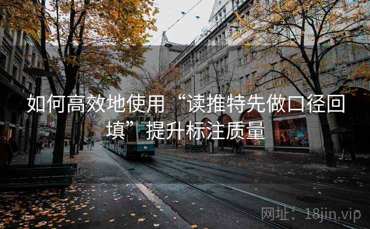 如何高效地使用“读推特先做口径回填”提升标注质量